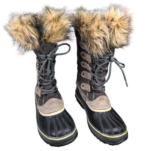 Sorel Women’s Joan Of Arctic Brown Suede Winter Boot Size US 6 - Picture 5 of 10